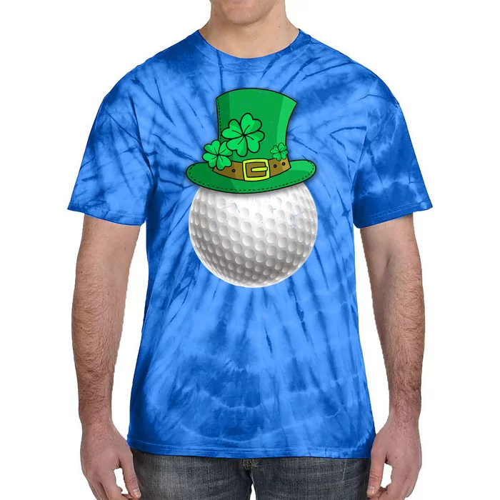 Leprechaun Golf Ball Saint Patrick's Day Irish Gift Tie-Dye T-Shirt