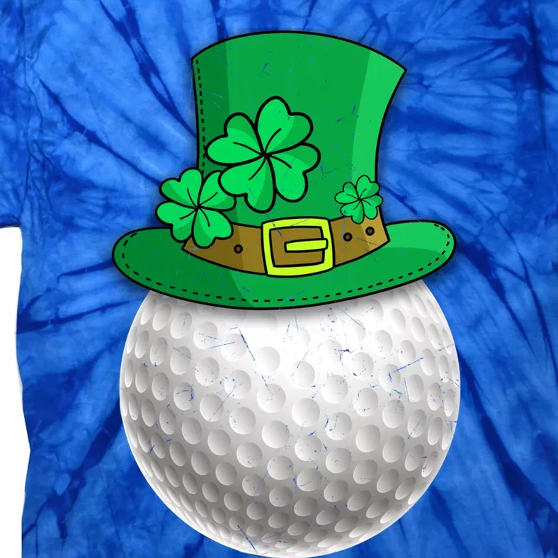 Leprechaun Golf Ball Saint Patrick's Day Irish Gift Tie-Dye T-Shirt