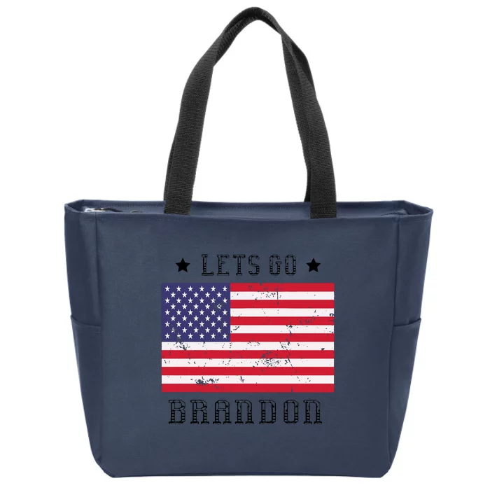 LetS Go Brandon Zip Tote Bag