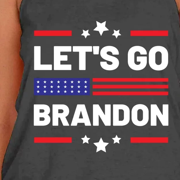 Let's Go Brandon Lets Go Brandon Women's Knotted Racerback Tank