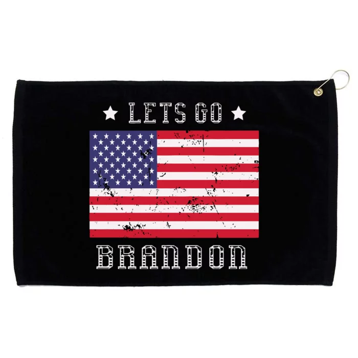 LetS Go Brandon Grommeted Golf Towel