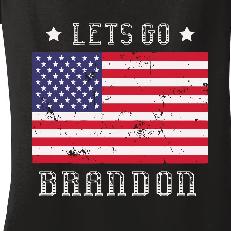 LetS Go Brandon Women's V-Neck T-Shirt