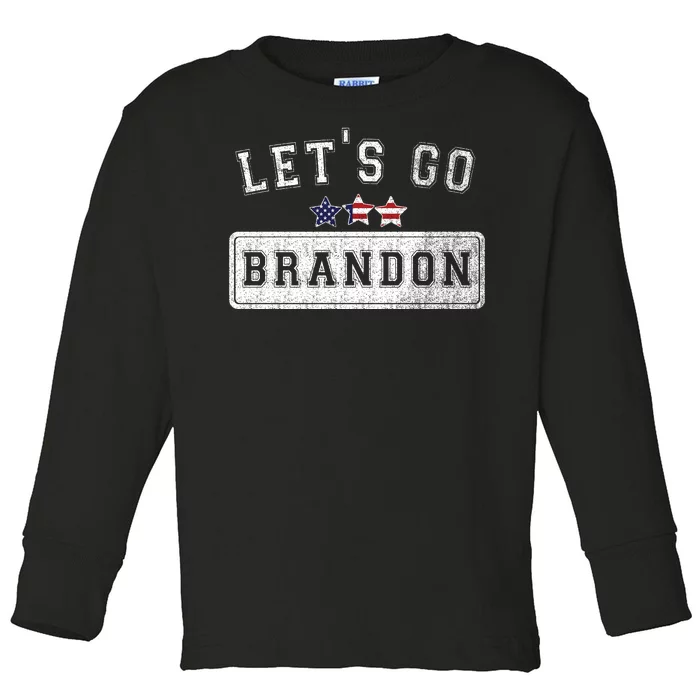 Let's Go Brandon, Joe Biden Chant, Impeach Biden Toddler Long Sleeve Shirt