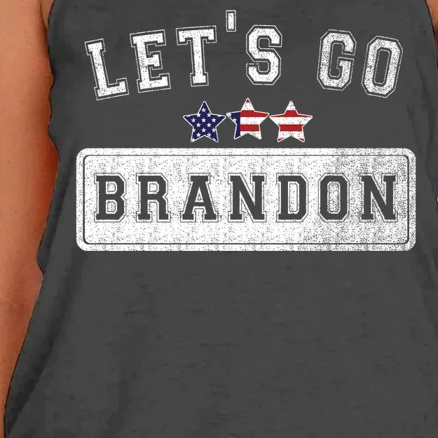 Let's Go Brandon, Joe Biden Chant, Impeach Biden Women's Knotted Racerback Tank