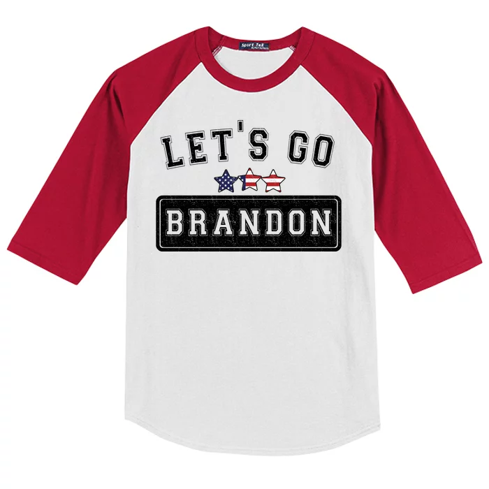 Let's Go Brandon, Joe Biden Chant, Impeach Biden Kids Colorblock Raglan Jersey