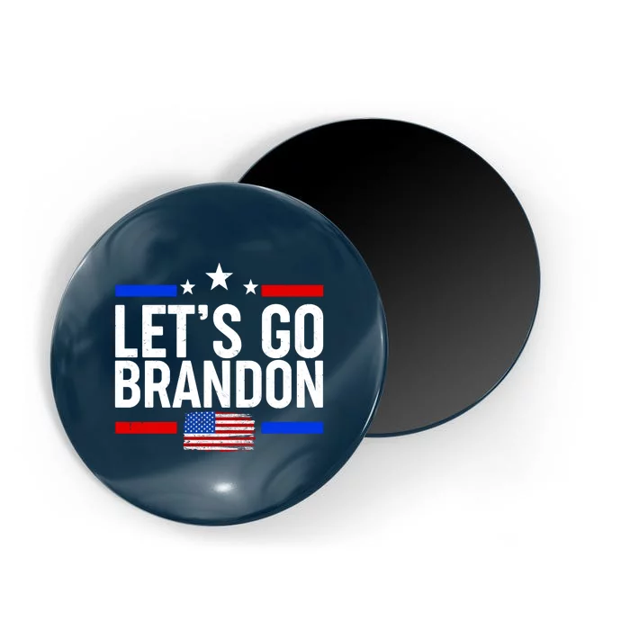 Let's Go Brandon Distress USA Flag FJB Chant Magnet