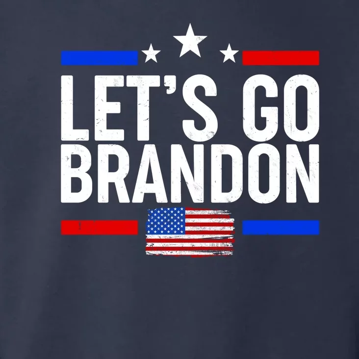 Let's Go Brandon Distress USA Flag FJB Chant Toddler Hoodie