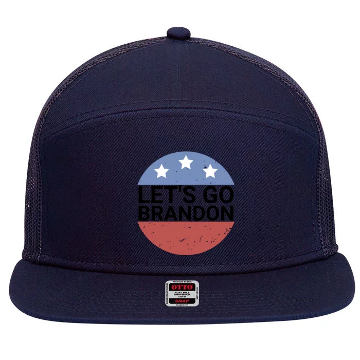 LetS Go Brandon 7 Panel Mesh Trucker Snapback Hat