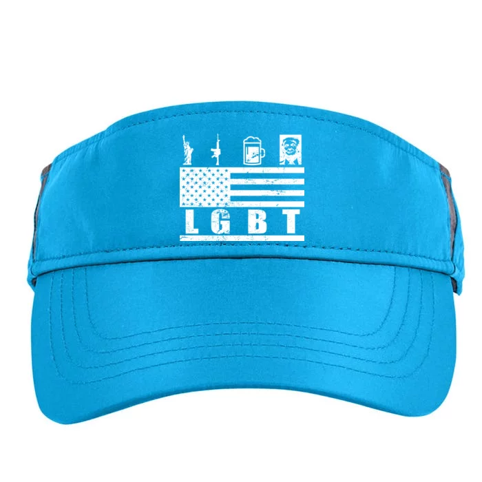 LGBT Distressed Liberty Guns Beer trump Adult Drive Performance Visor