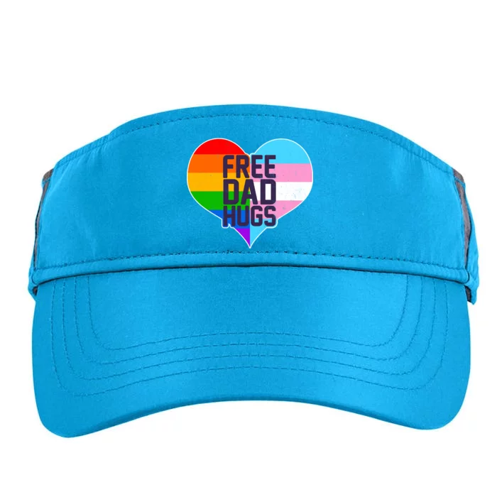 LGBT Free Dad Hugs Heart Adult Drive Performance Visor