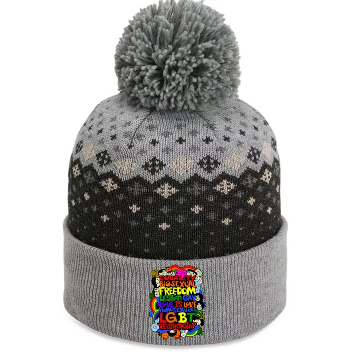 LGBT Illustration The Baniff Cuffed Pom Beanie