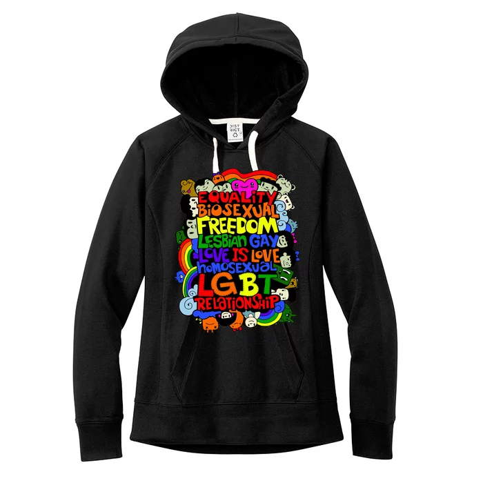 LGBT Illustration Women's Fleece Hoodie