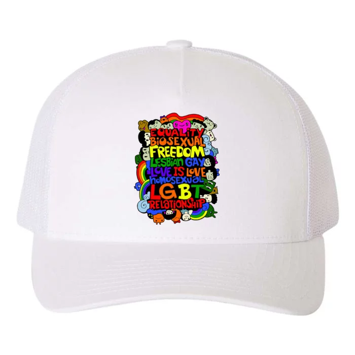 LGBT Illustration Yupoong Adult 5-Panel Trucker Hat