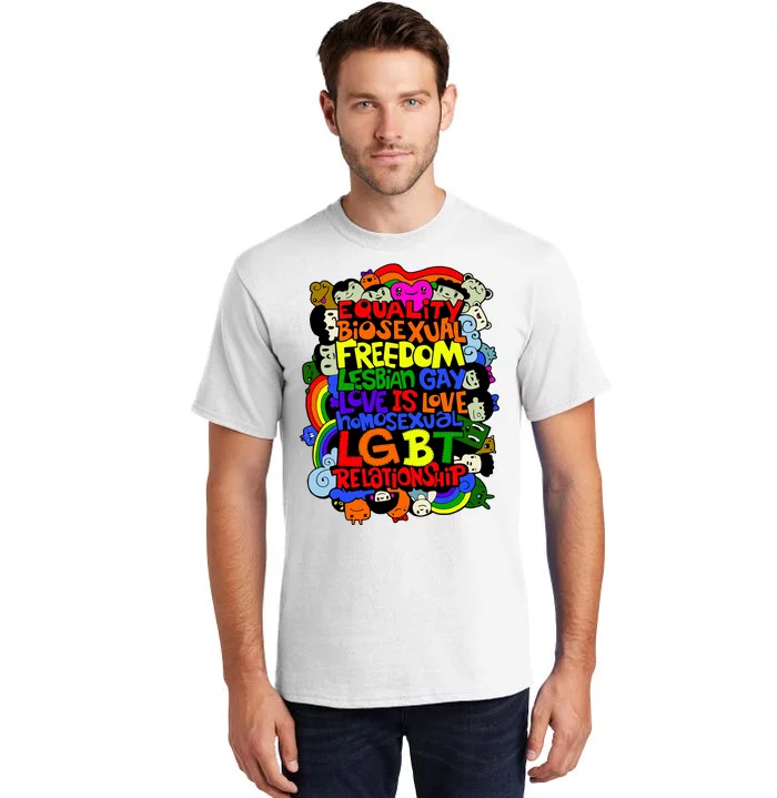 LGBT Illustration Tall T-Shirt