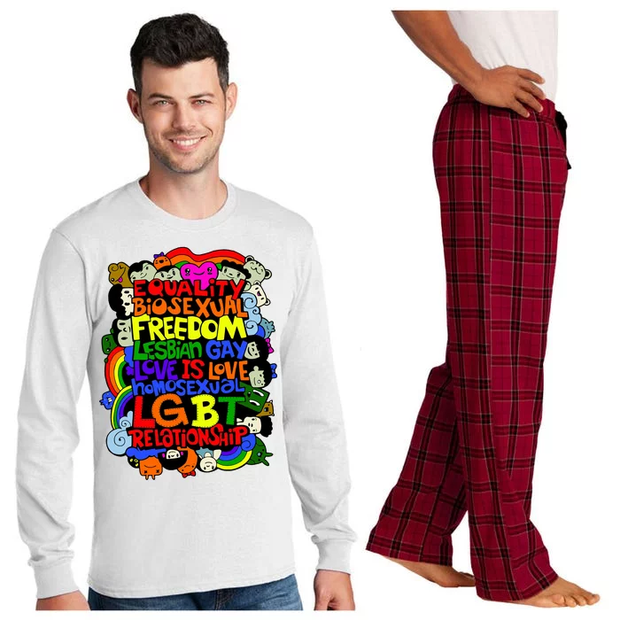 LGBT Illustration Long Sleeve Pajama Set