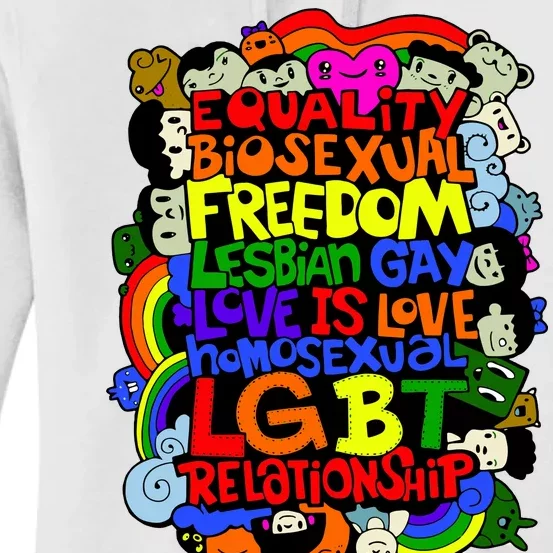 LGBT Illustration Women's Pullover Hoodie