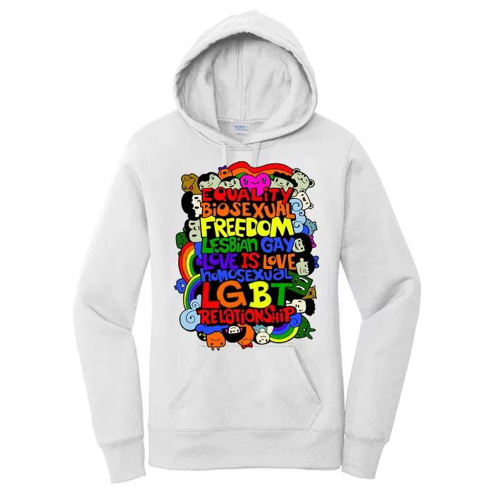 LGBT Illustration Women's Pullover Hoodie