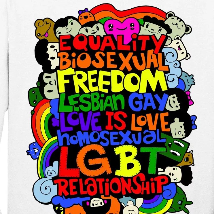 LGBT Illustration Tall Long Sleeve T-Shirt