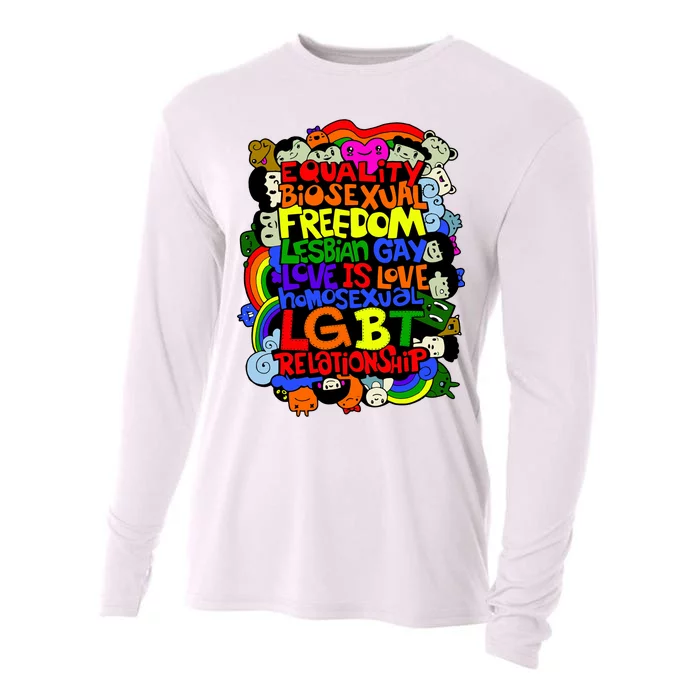 LGBT Illustration Cooling Performance Long Sleeve Crew