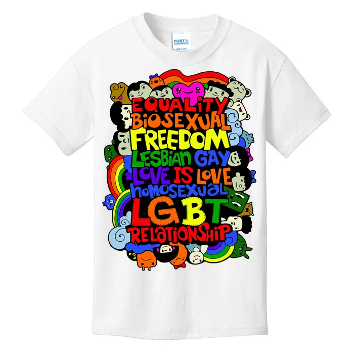 LGBT Illustration Kids T-Shirt