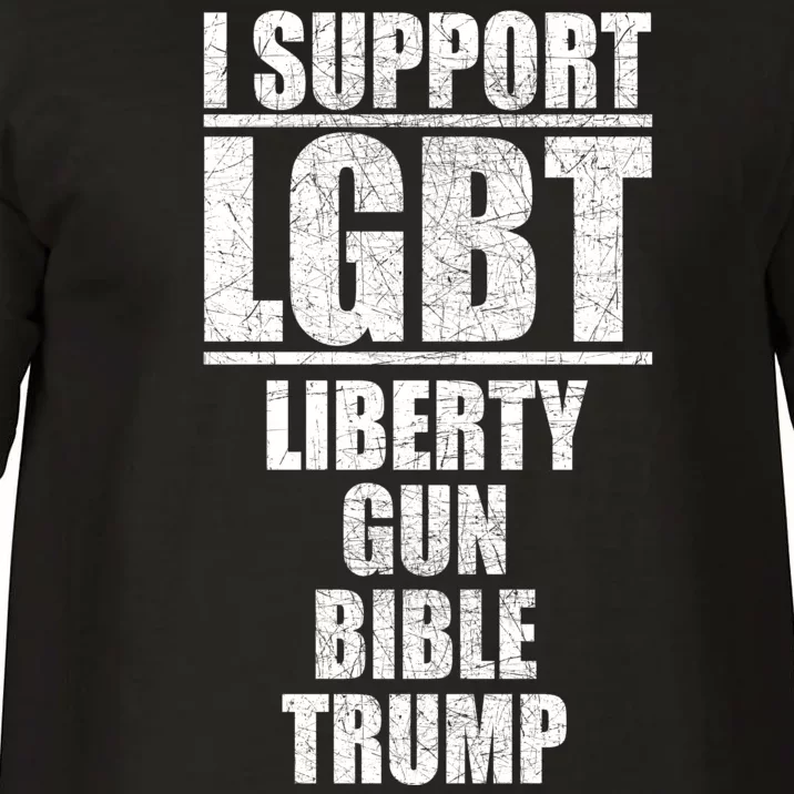 LGBT Liberty Gun Bible Trump Comfort Colors T-Shirt