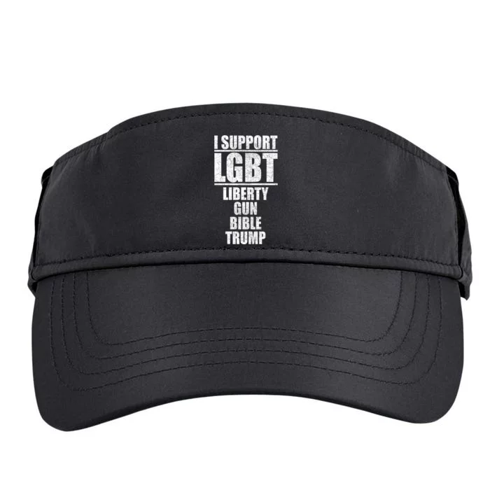 LGBT Liberty Gun Bible Trump Adult Drive Performance Visor