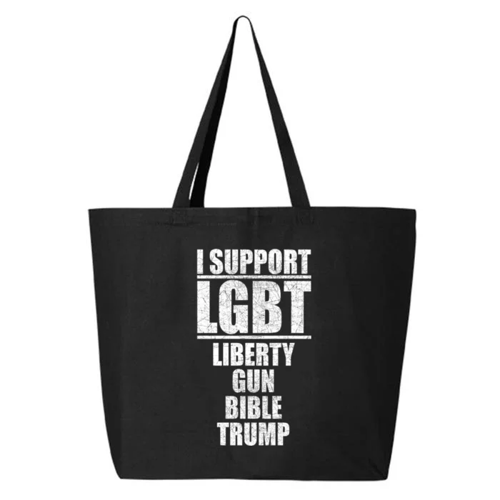 LGBT Liberty Gun Bible Trump 25L Jumbo Tote