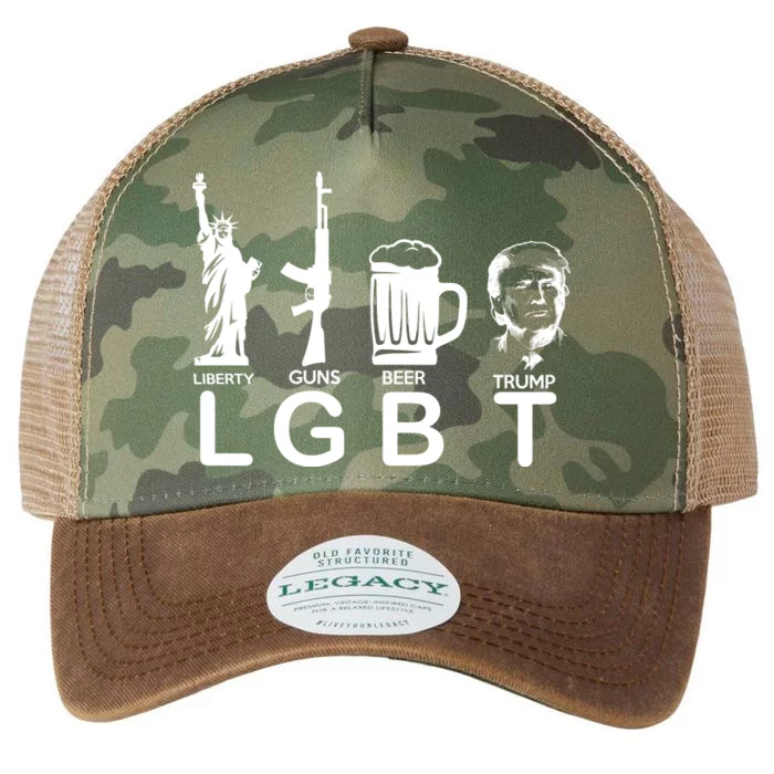 LGBT Liberty Guns Beer Pro Donald Trump Legacy Tie Dye Trucker Hat