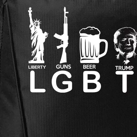 LGBT Liberty Guns Beer Pro Donald Trump City Backpack