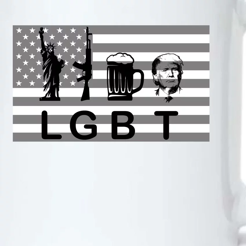 LGBT Liberty Guns Beer Trump Black Color Changing Mug