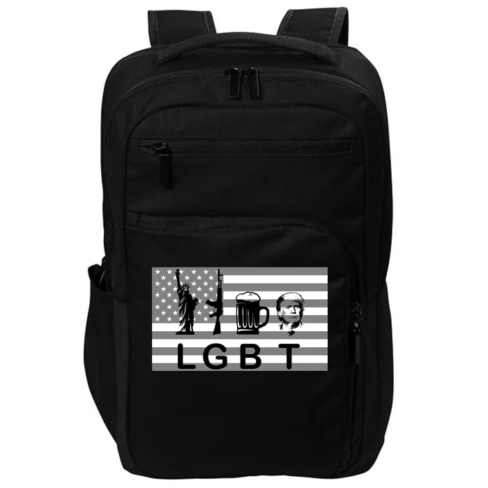 LGBT Liberty Guns Beer Trump Impact Tech Backpack