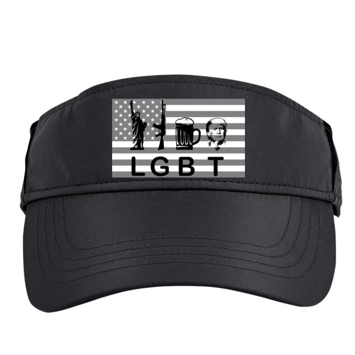 LGBT Liberty Guns Beer Trump Adult Drive Performance Visor