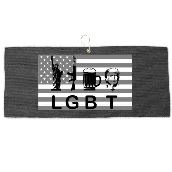 LGBT Liberty Guns Beer Trump Large Microfiber Waffle Golf Towel