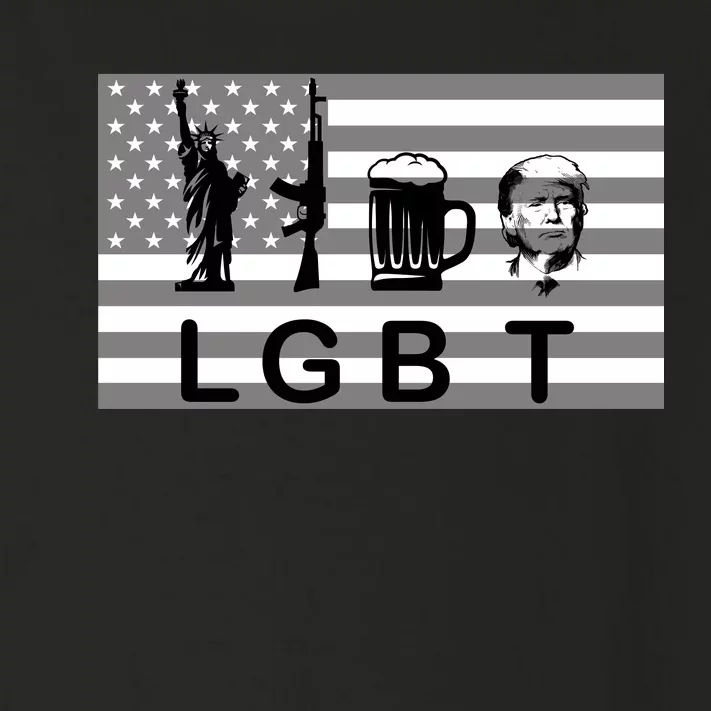 LGBT Liberty Guns Beer Trump Toddler Long Sleeve Shirt