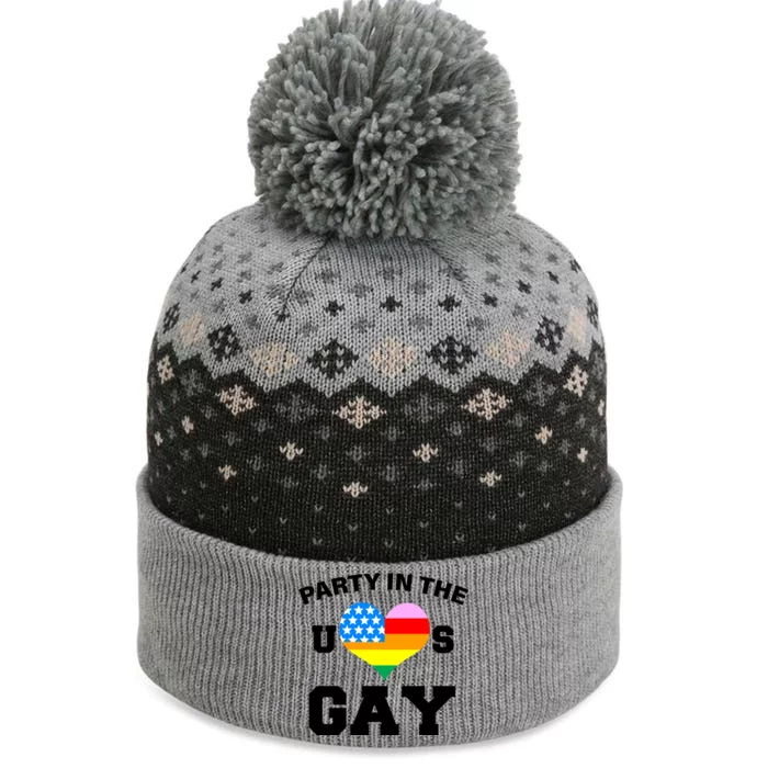 LGBT Party In The US Gay The Baniff Cuffed Pom Beanie