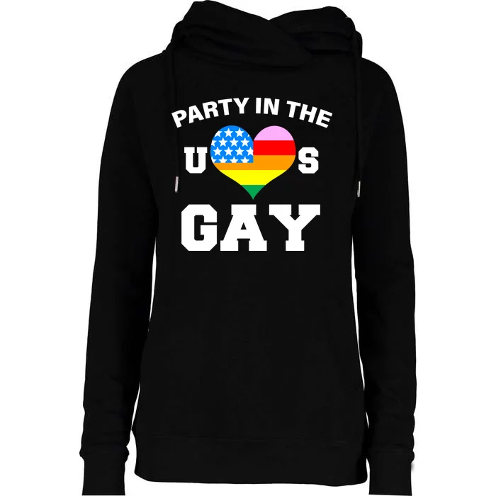 LGBT Party In The US Gay Womens Funnel Neck Pullover Hood