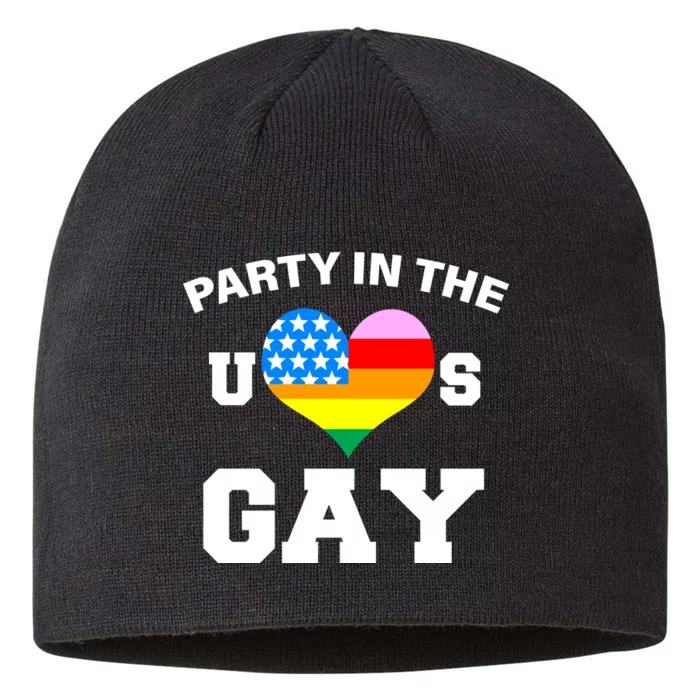 LGBT Party In The US Gay 8 1/2in Sustainable Knit Beanie