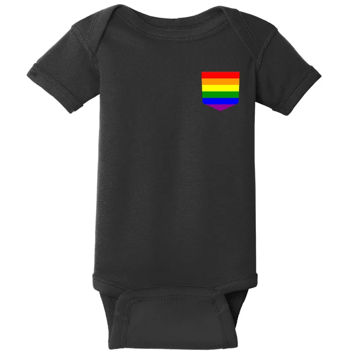 LGBT Pocket Rainbow Baby Bodysuit