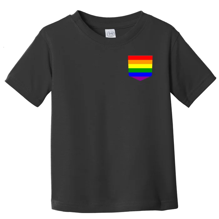 LGBT Pocket Rainbow Toddler T-Shirt