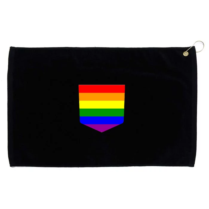 LGBT Pocket Rainbow Grommeted Golf Towel