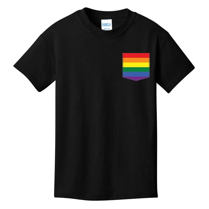 LGBT Rainbow Pocket Kids T-Shirt