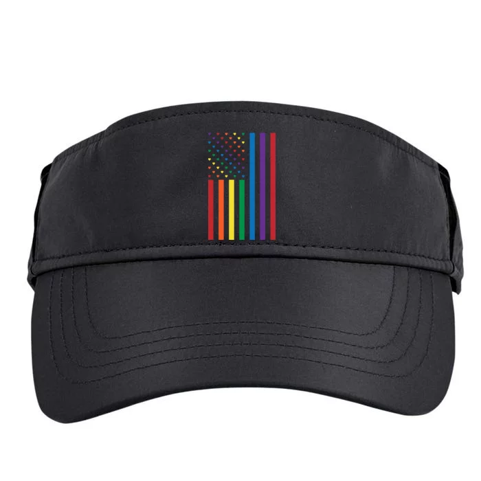 LGBT Rainbow Pride Flag Adult Drive Performance Visor