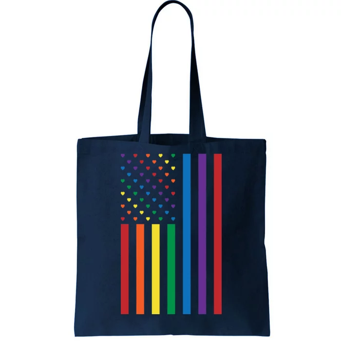 Shopping Bag - Pride Flag Rainbow LGBT Flag Tote Bag - 100% cotton