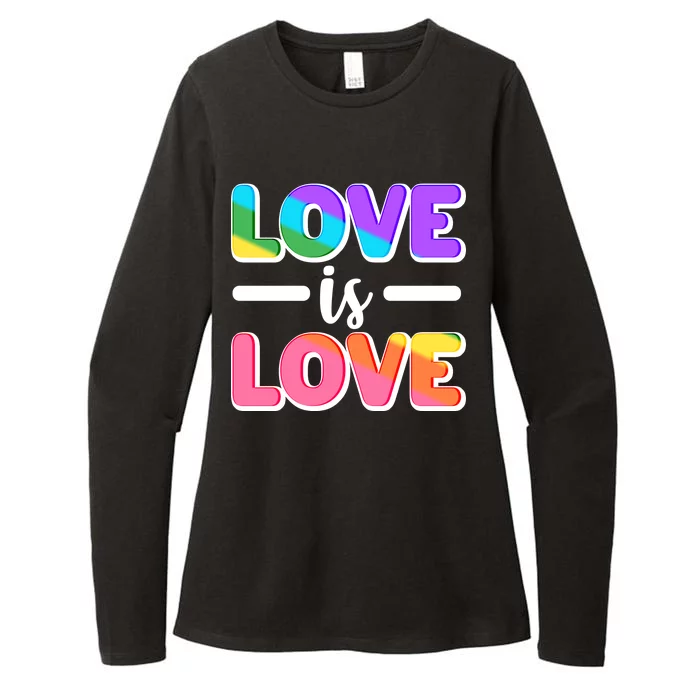 LGBTQ Love Is Love Womens CVC Long Sleeve Shirt