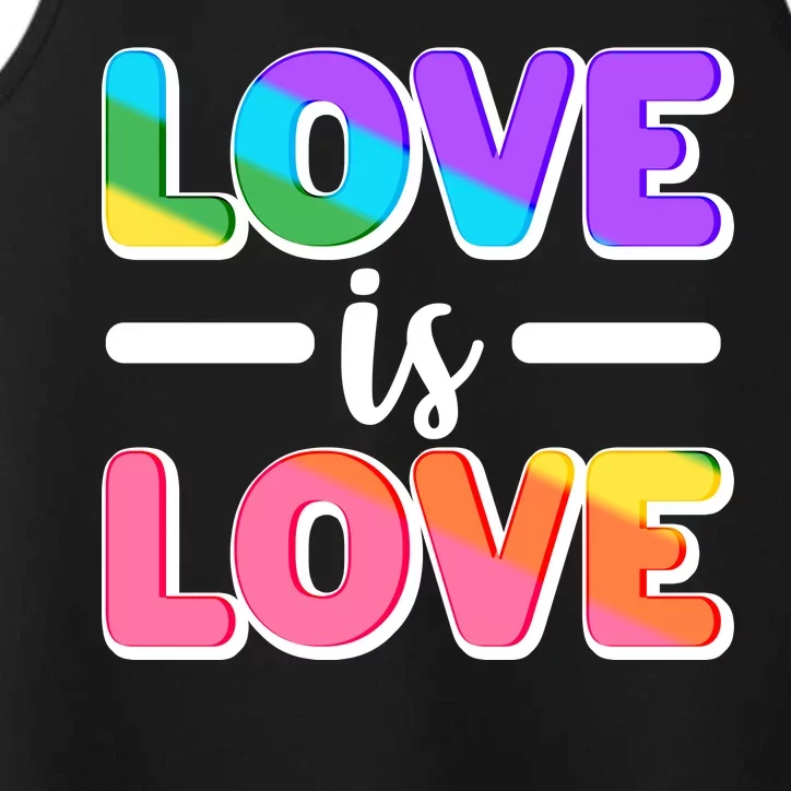 LGBTQ Love Is Love Performance Tank