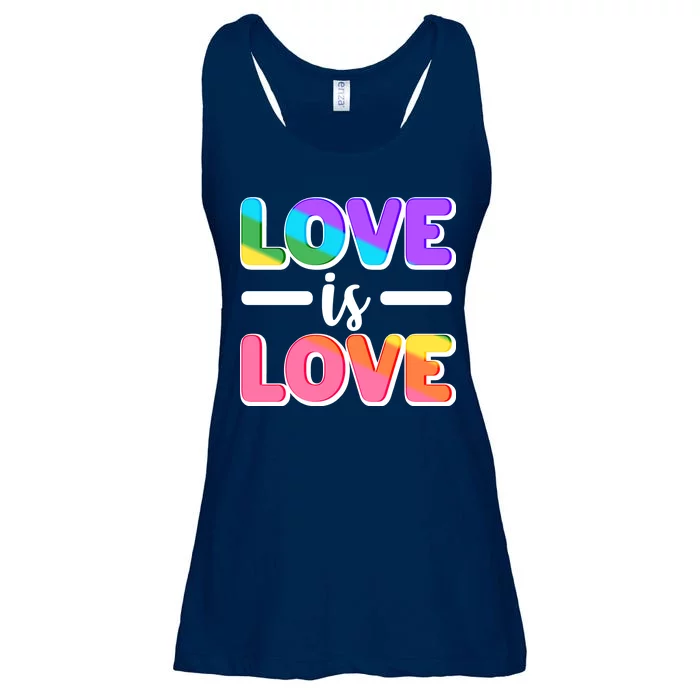 LGBTQ Love Is Love Ladies Essential Flowy Tank