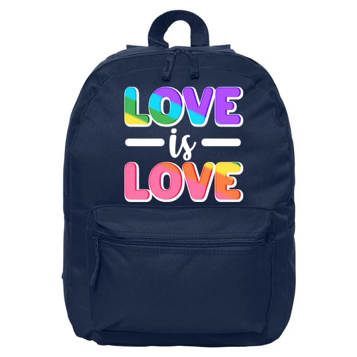 LGBTQ Love Is Love 16 in Basic Backpack