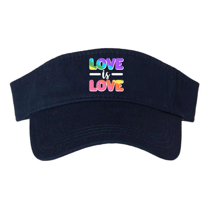 LGBTQ Love Is Love Valucap Bio-Washed Visor