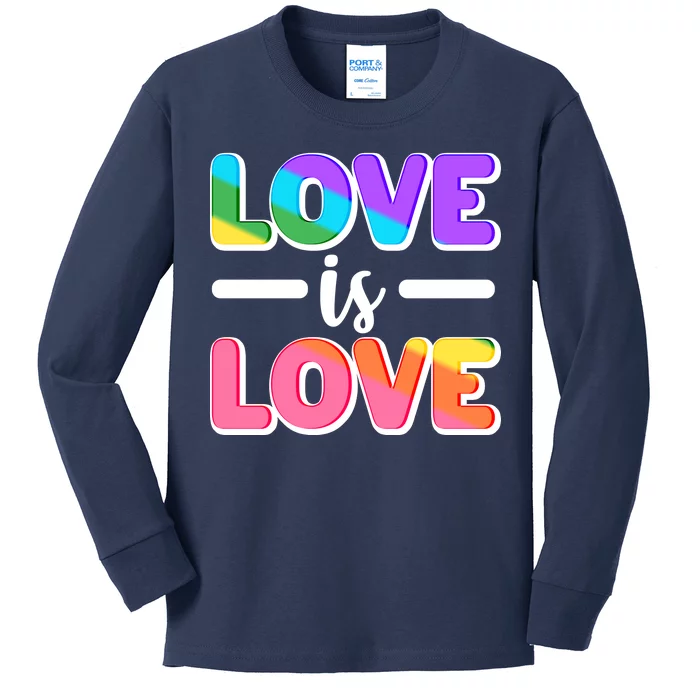 LGBTQ Love Is Love Kids Long Sleeve Shirt