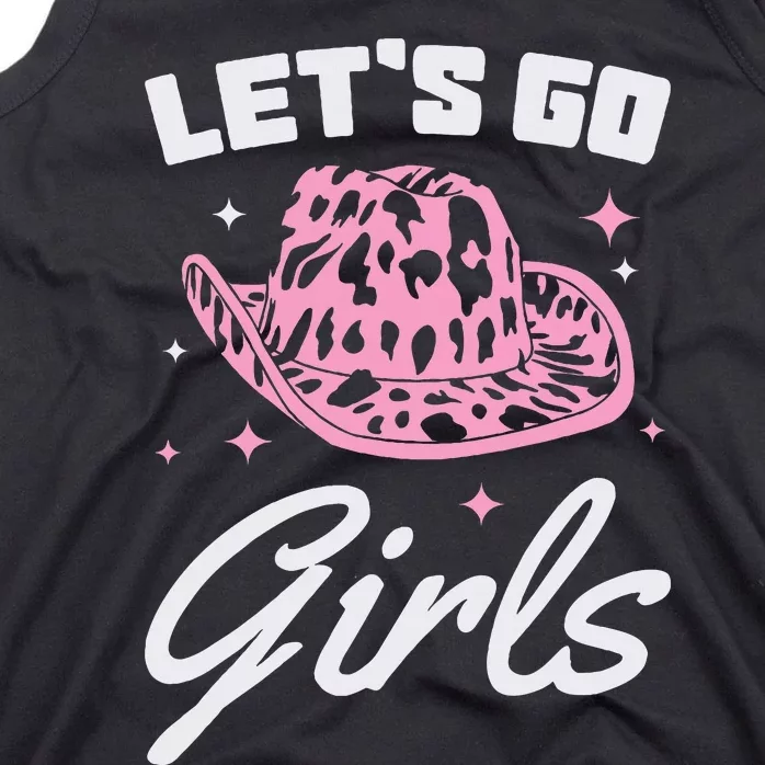 LetS Go Cowgirl Southern Western Cute Cowboy Hat Gift Tank Top